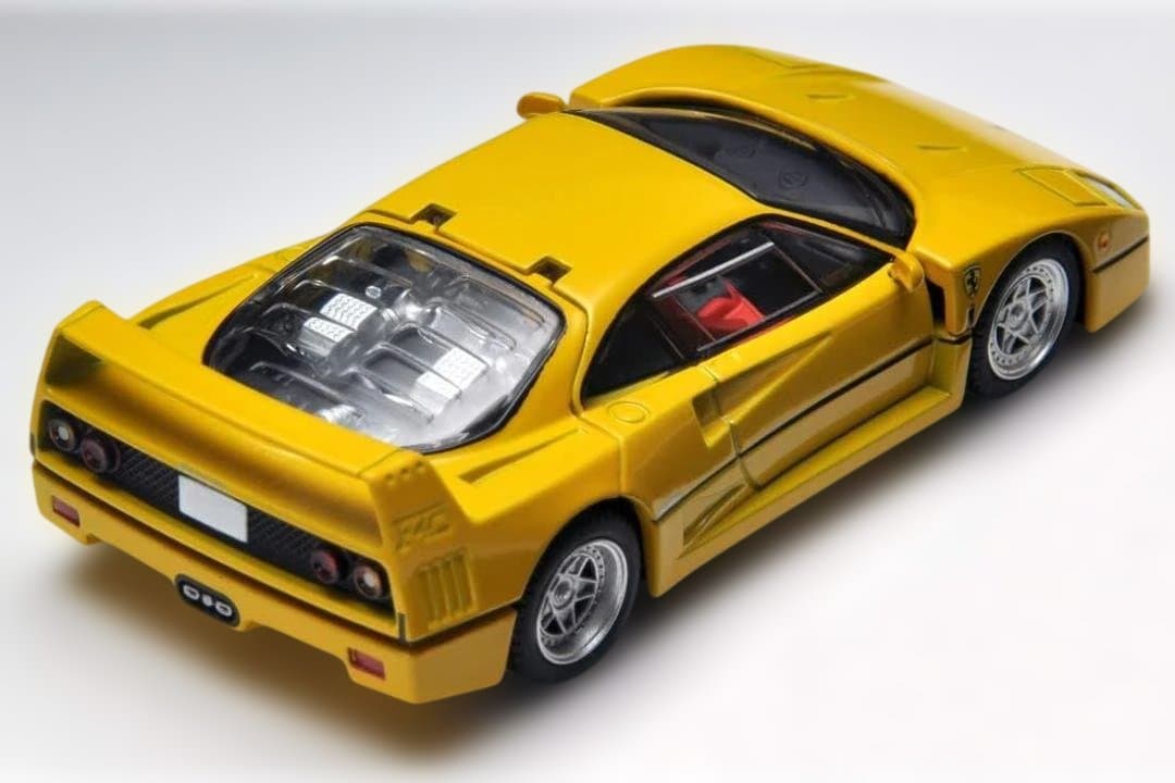 【未使用・TOMYTEC】フェラーリ F40（黄色）　Ferrari F40