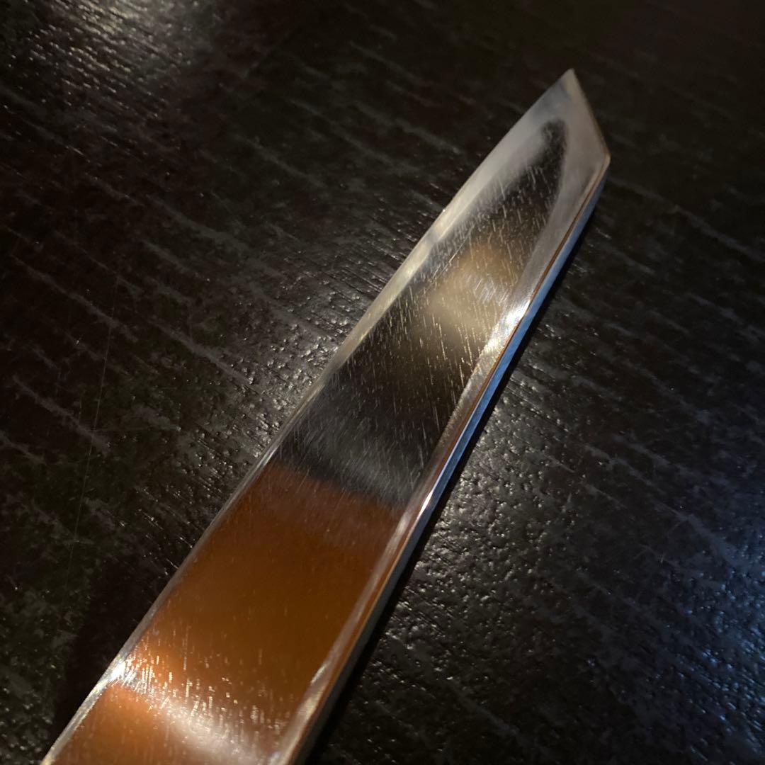 柳刃包丁(切り付け型) 鏡面 銀三 ダマスカス 9寸 値下げ可能