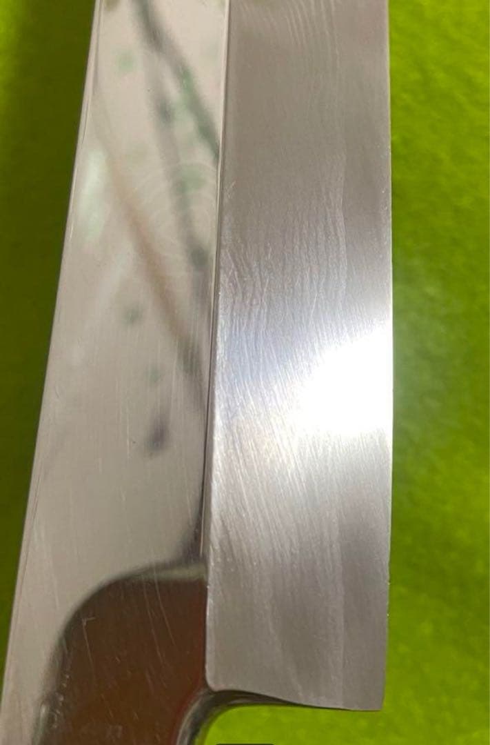 柳刃包丁(切り付け型) 鏡面 銀三 ダマスカス 9寸 値下げ可能