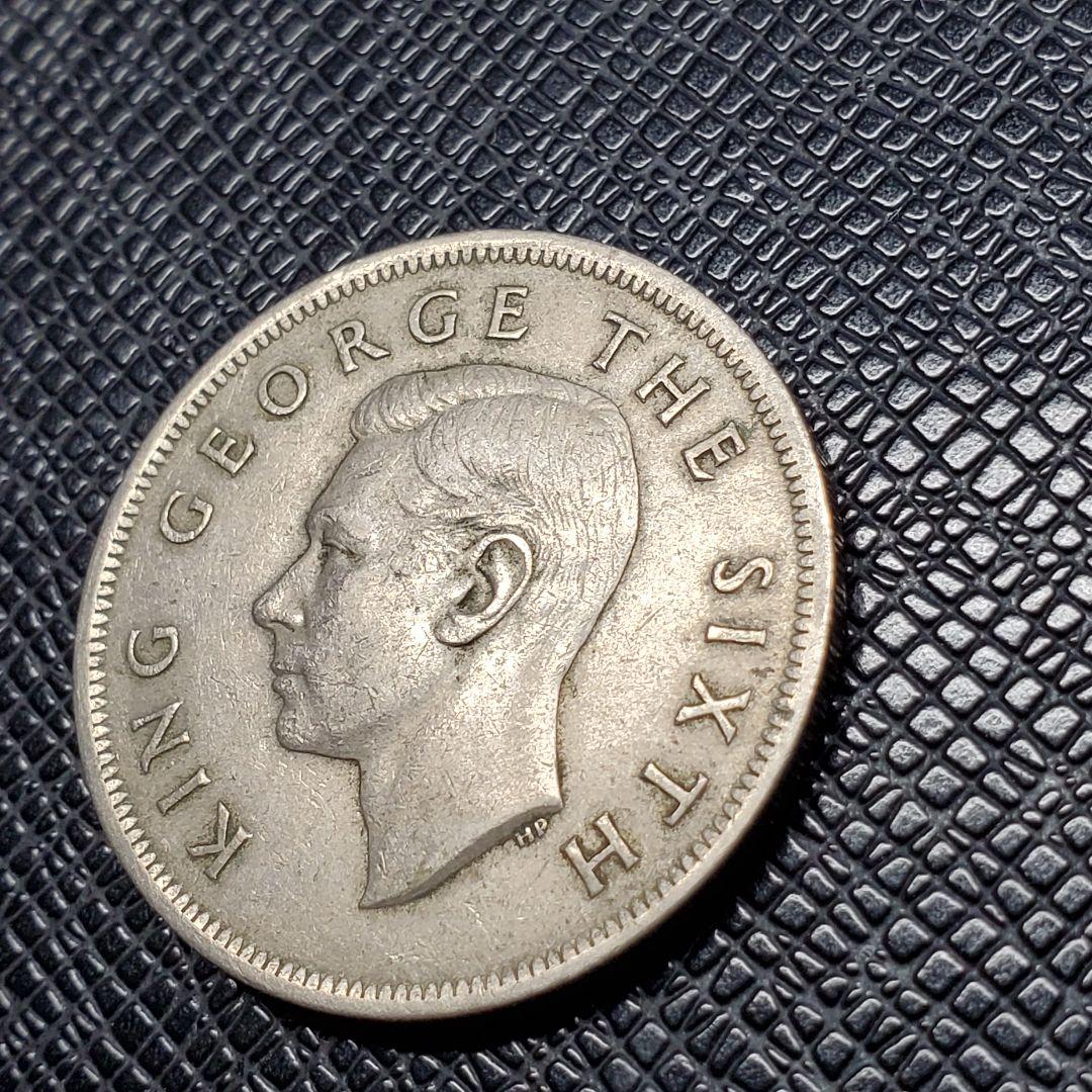 2880.　美品　1949年　ニュージーランド　ハーフクラウン