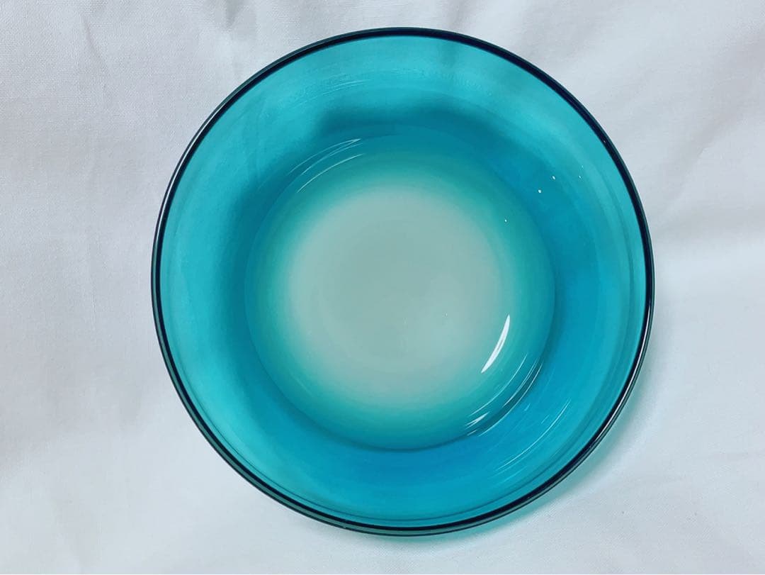 黒川登紀子　ガラス碗（blue）