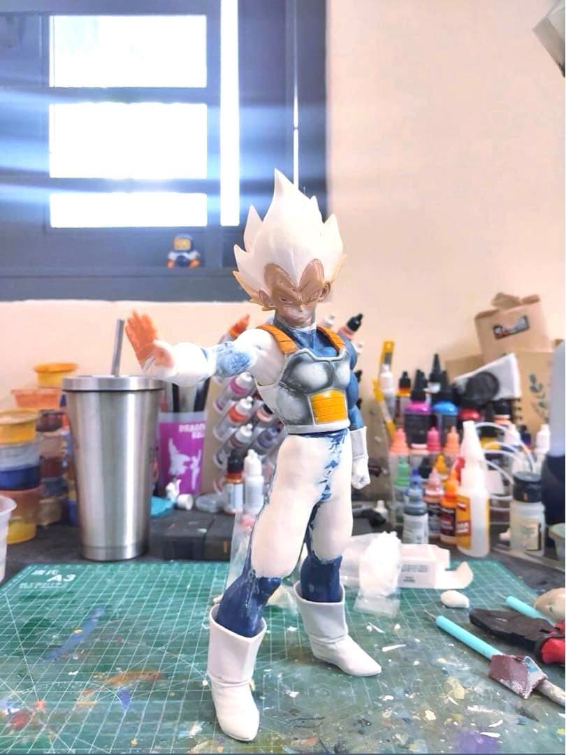 リペイント　二次元彩色　ドラゴンボール　SMSP 超サイヤ人ベジータ　カスタム品