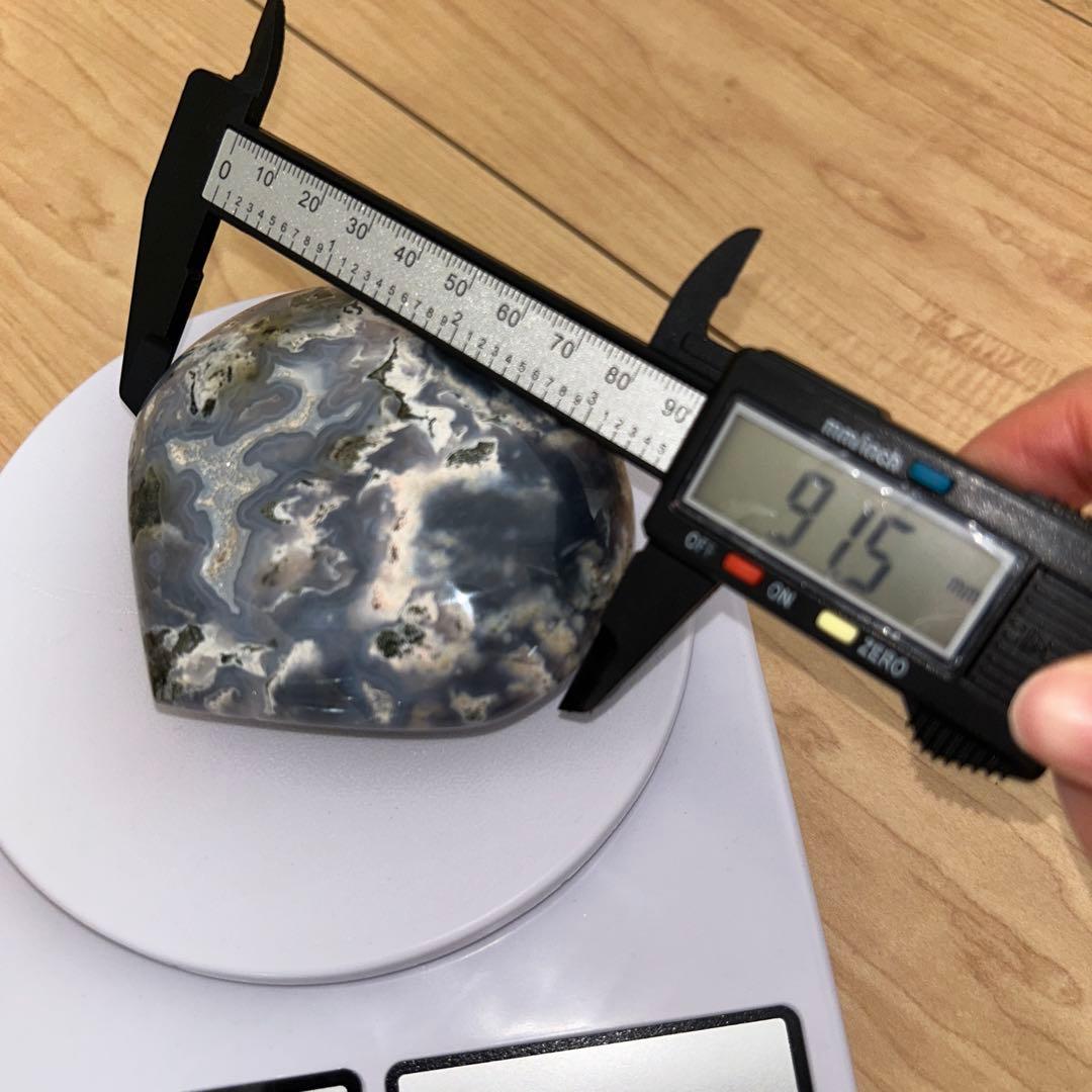 オーシャンジャスパー bigハート 天然石 372g