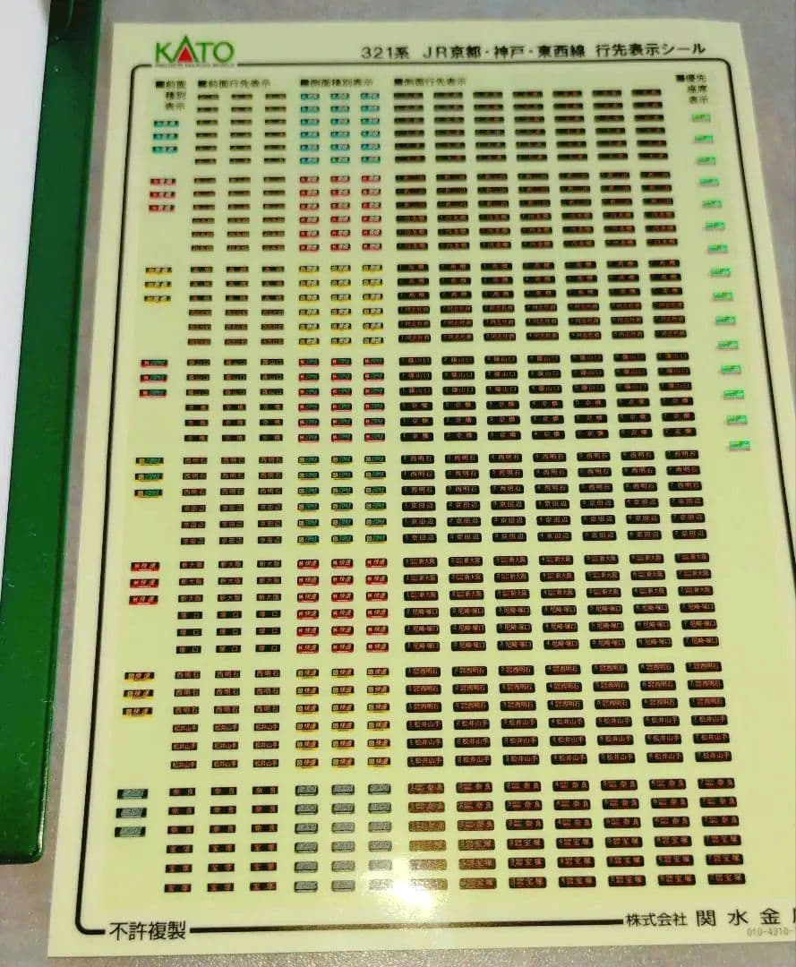 KATO JR西日本321系 JR京都・神戸・東西線 通勤形電車 全7両