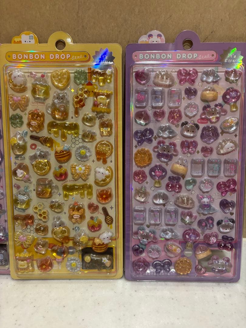 【正規品】はちみつ　ユニコーン　ニーハオ　シマエナガ　ボンボンドロップシール