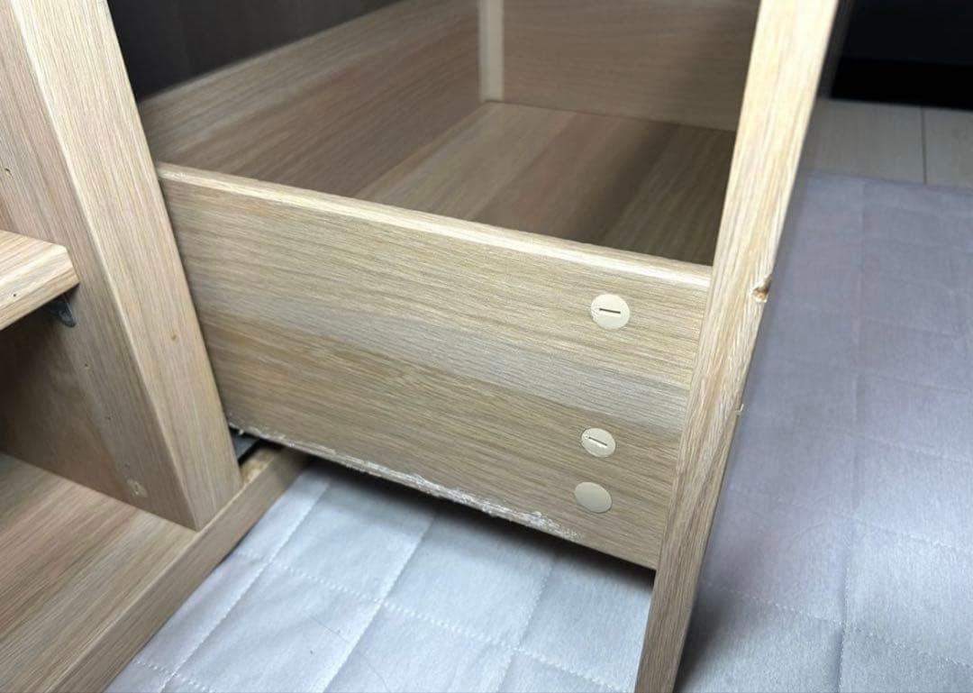 IKEA　テレビボードベストー　ナチュラルウッド　引き出し開き扉