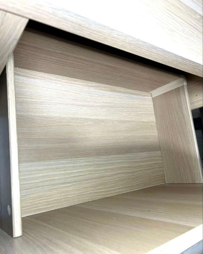 IKEA　テレビボードベストー　ナチュラルウッド　引き出し開き扉