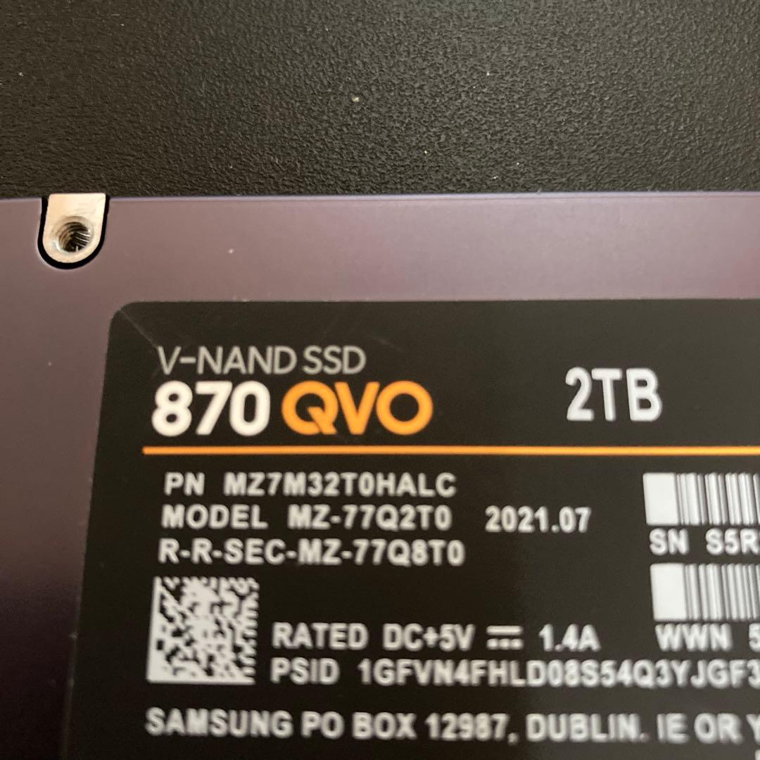 内蔵型SSD Samsung 870 EVO 2TB SSD