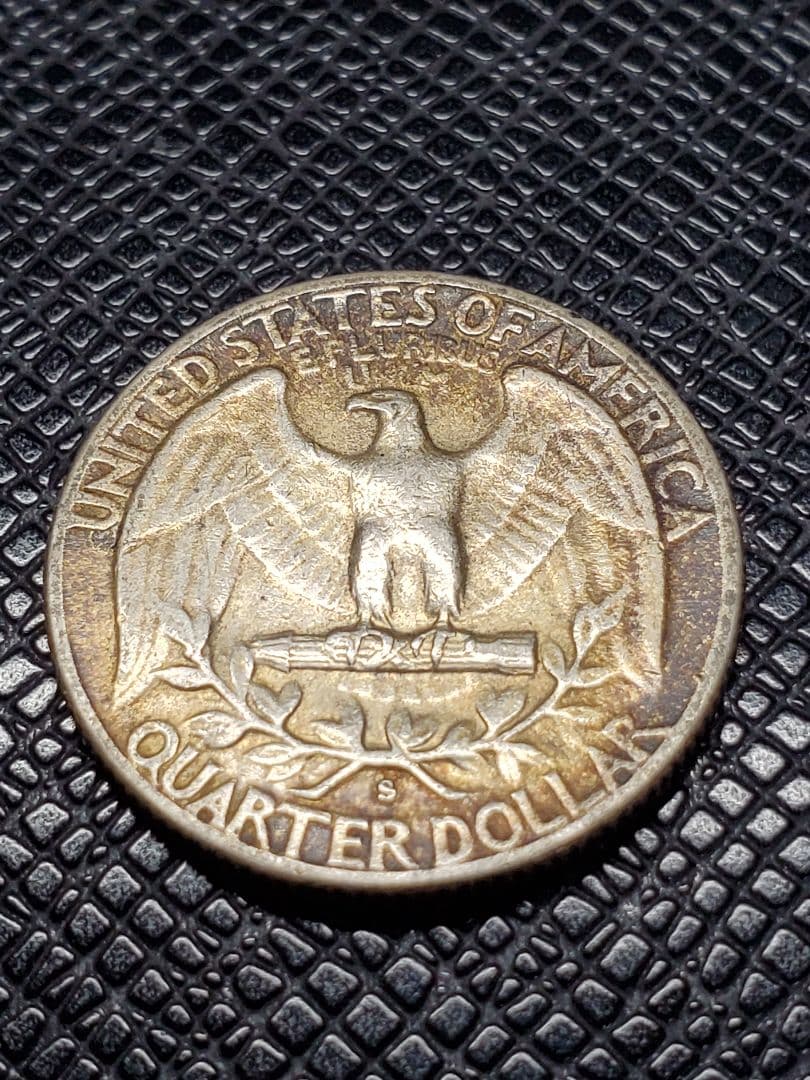 2189.　極美品　銀貨　1951年　S　アメリカ　クォータードル