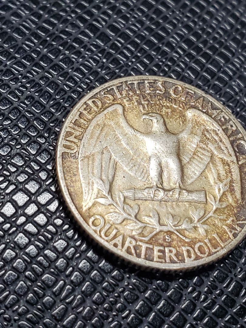 2189.　極美品　銀貨　1951年　S　アメリカ　クォータードル