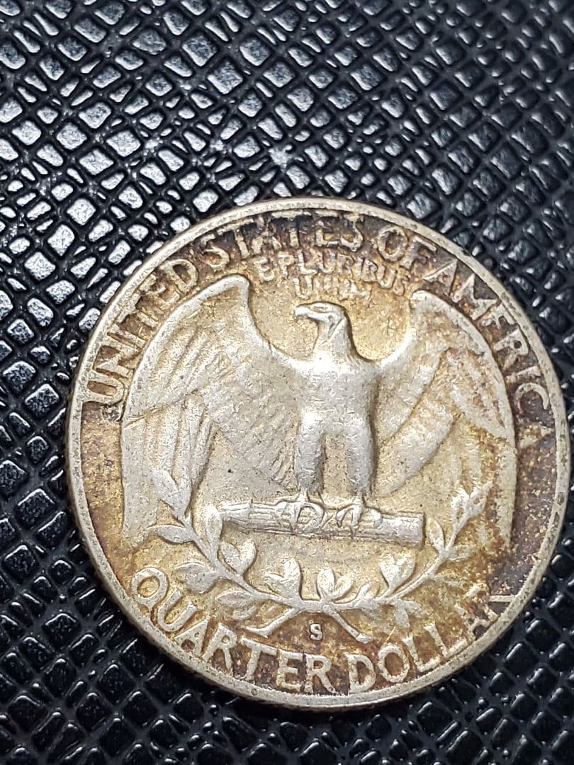 2189.　極美品　銀貨　1951年　S　アメリカ　クォータードル