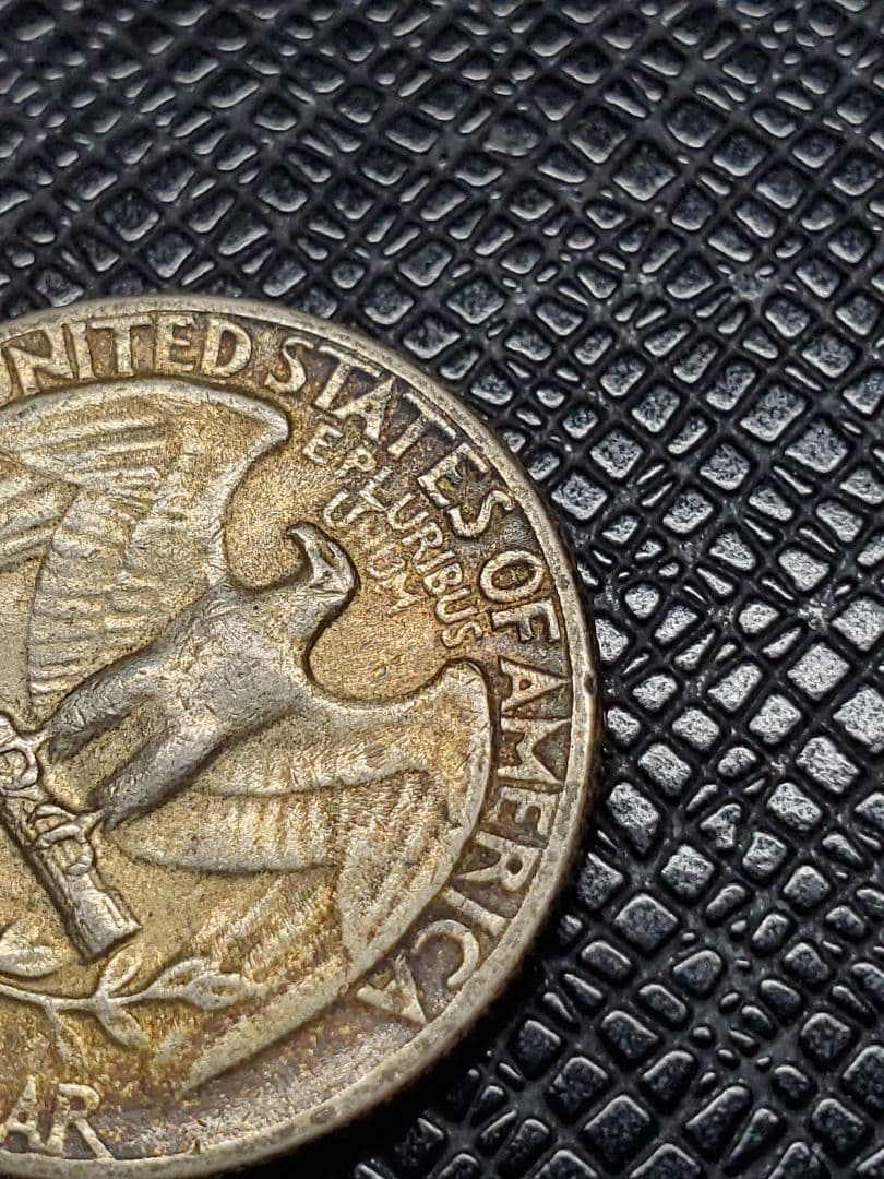 2189.　極美品　銀貨　1951年　S　アメリカ　クォータードル