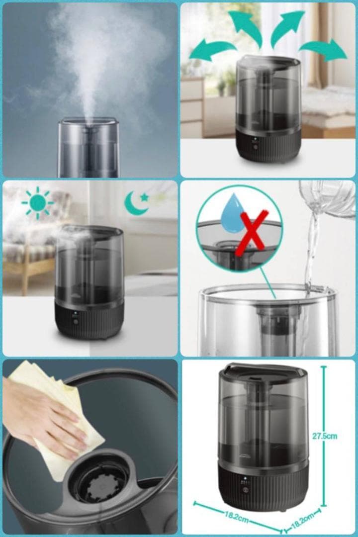 ❤ドライアイも防止❣霧化時にマイナスイオン大発生♪❤加湿器