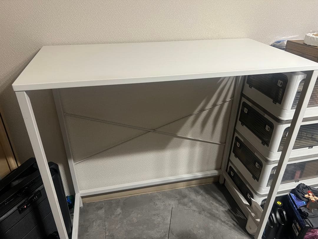 商品説明要必読☆受取限定☆ ホワイトデスク 100×100×48