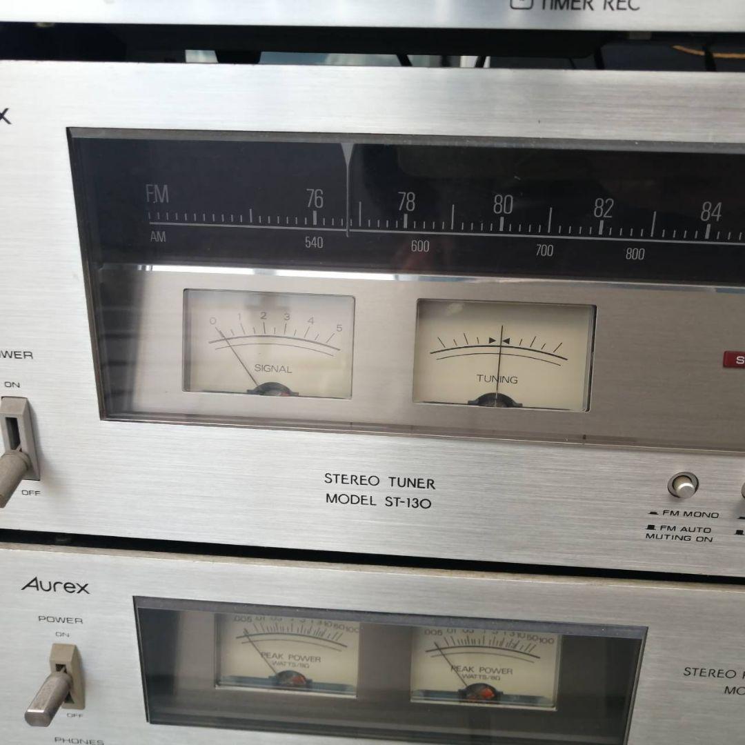 Aurexオーレックス SB-130 ST-130 オーディオ コンポ レコード