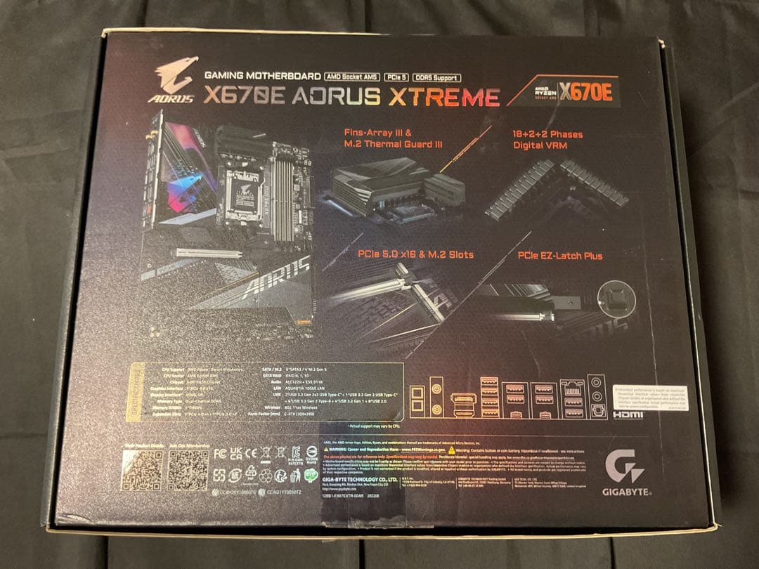 【土日セール】GIGABYTE X670E AORUS XTREME 完動品