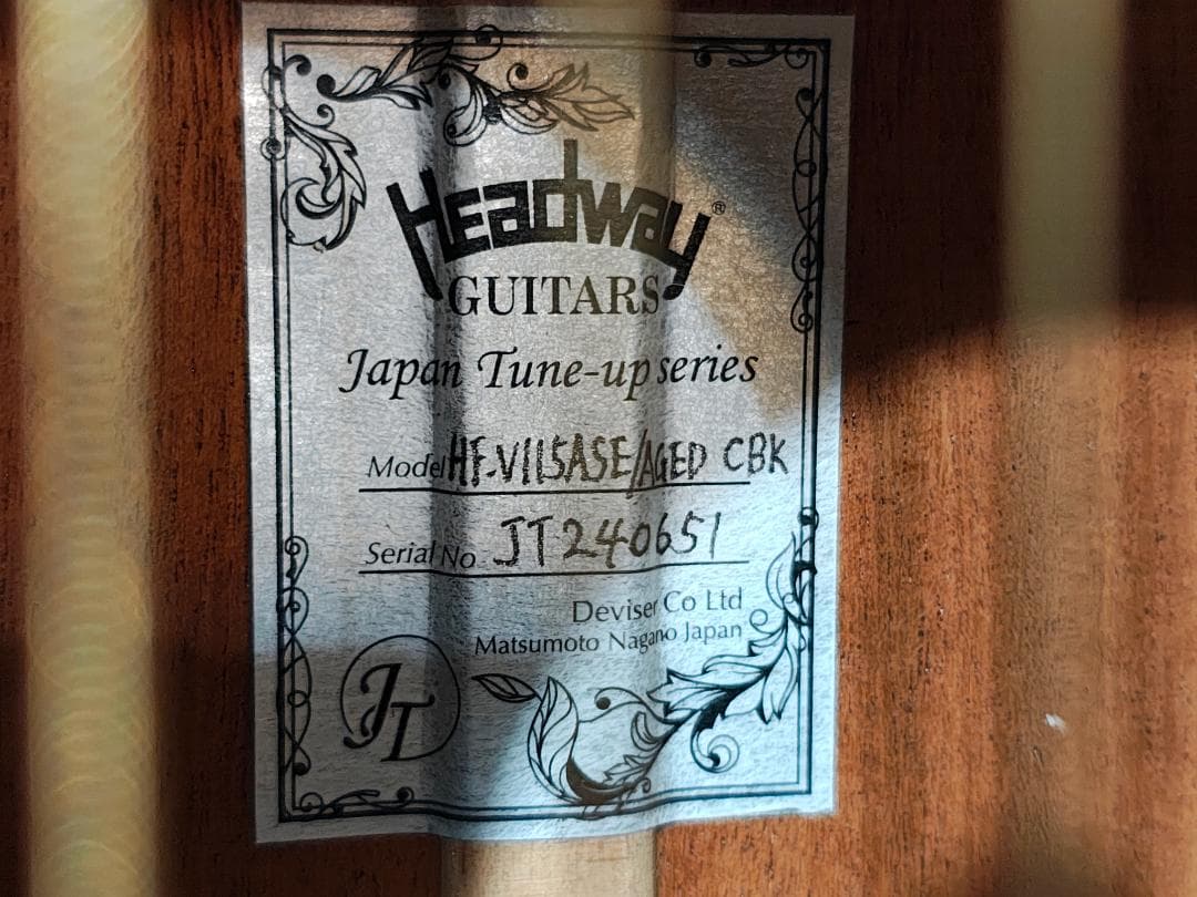 Headway HF-V115ASE/AGED オール単板 エレアコ