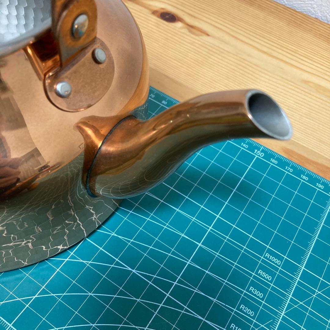 銅製 やかん ケトル 美品　笛無し　ヤカン　1.6リットル〜目安