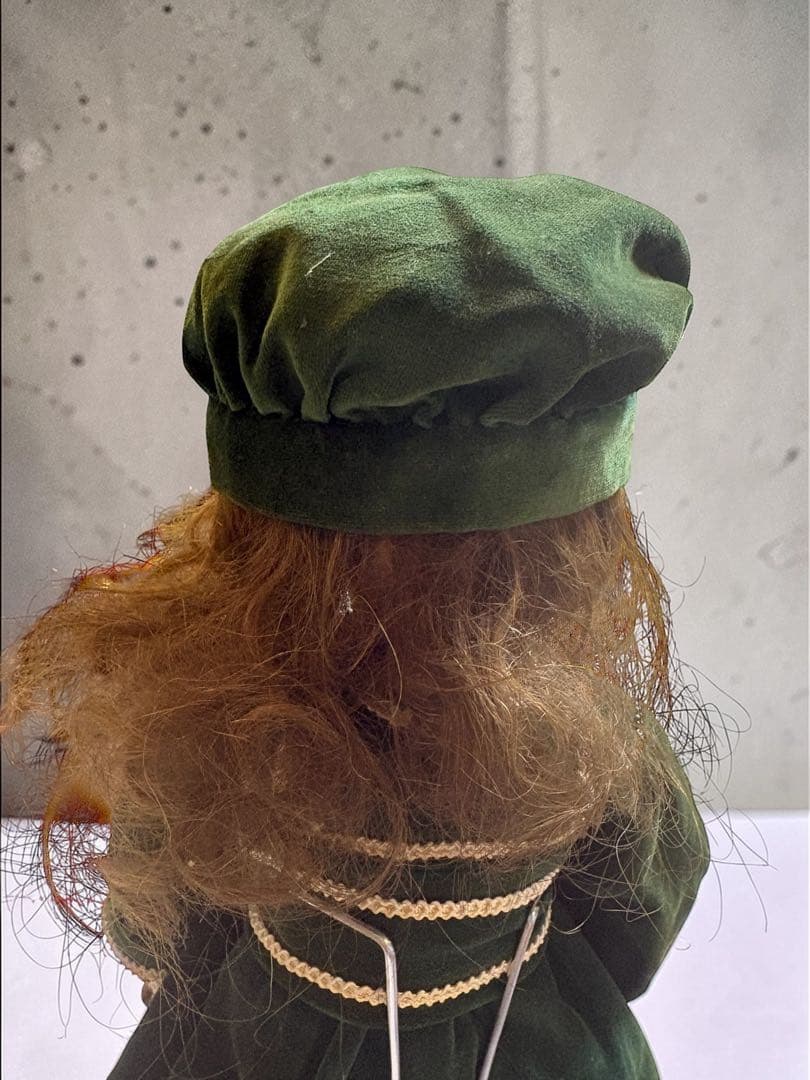 フランス アンティークドール ベルベットドレス 少女人形