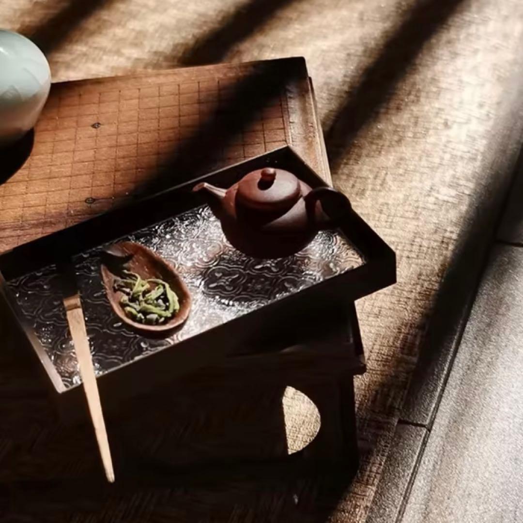 専用ページ　ミニチュアキッチン雑貨　トレイ4点セット　ブラックA、ガラス瓶