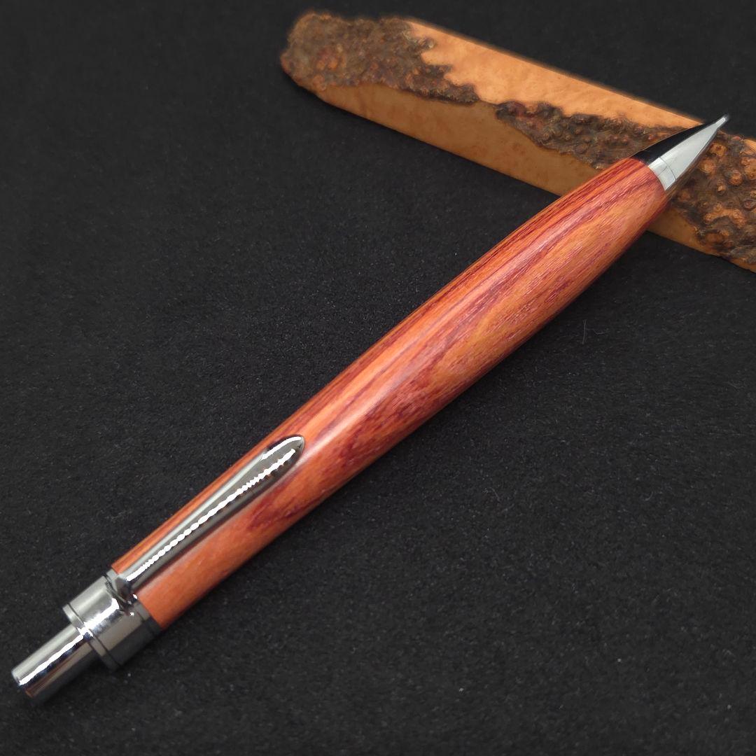 ④ハンドメイド木軸シャーペンチューリップウッド