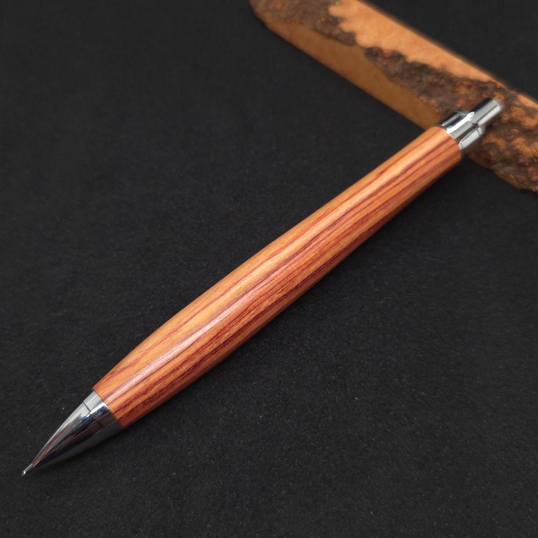 ④ハンドメイド木軸シャーペンチューリップウッド