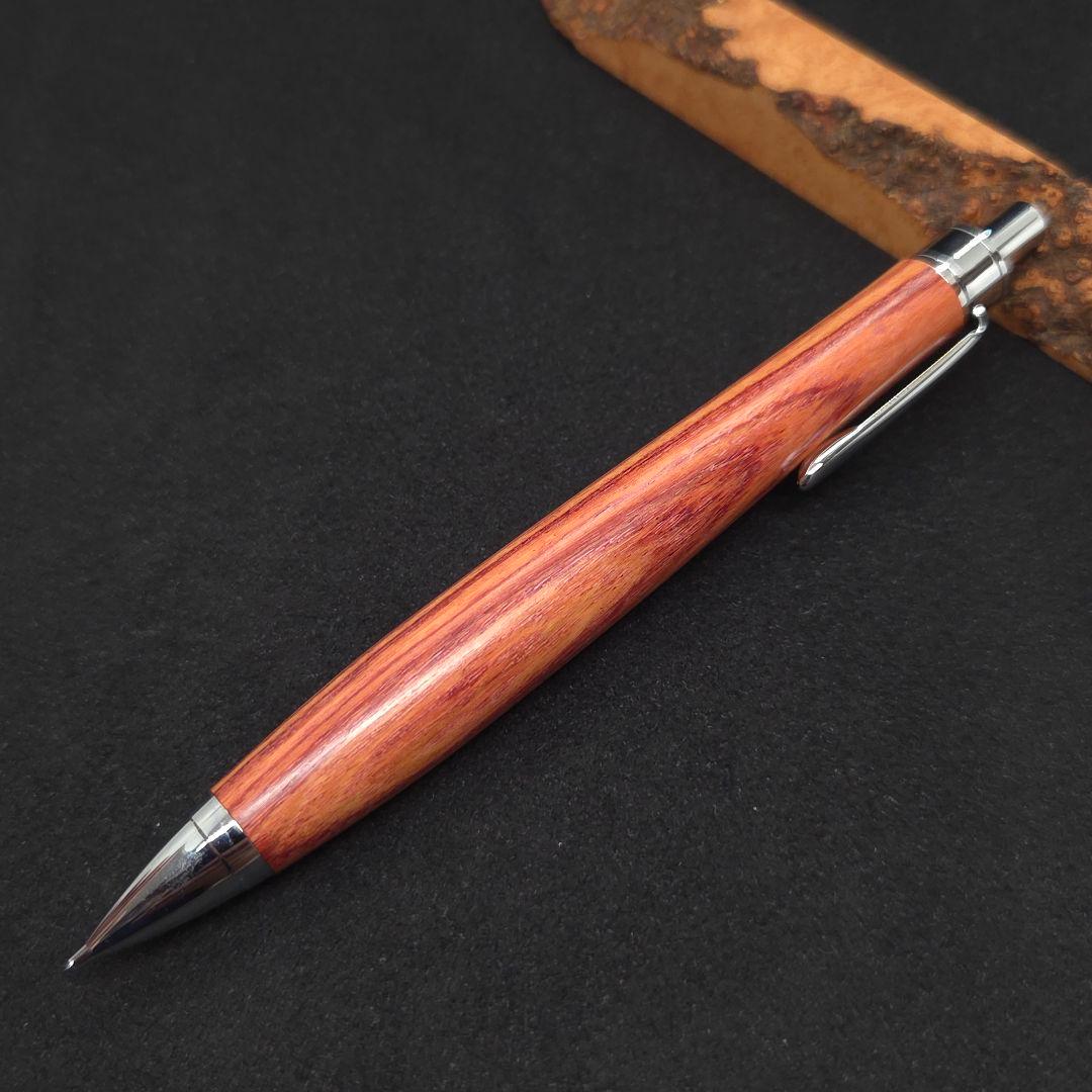 ④ハンドメイド木軸シャーペンチューリップウッド