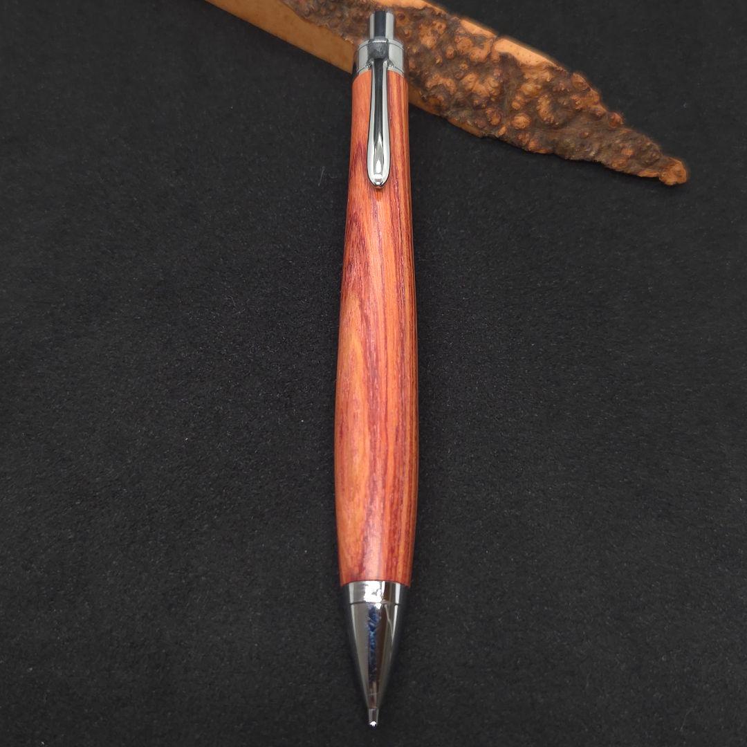 ④ハンドメイド木軸シャーペンチューリップウッド