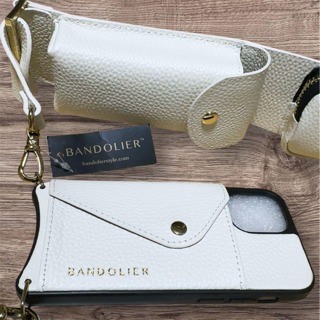 BANDOLIER ホワイトレザー iPhone12mini用ケース