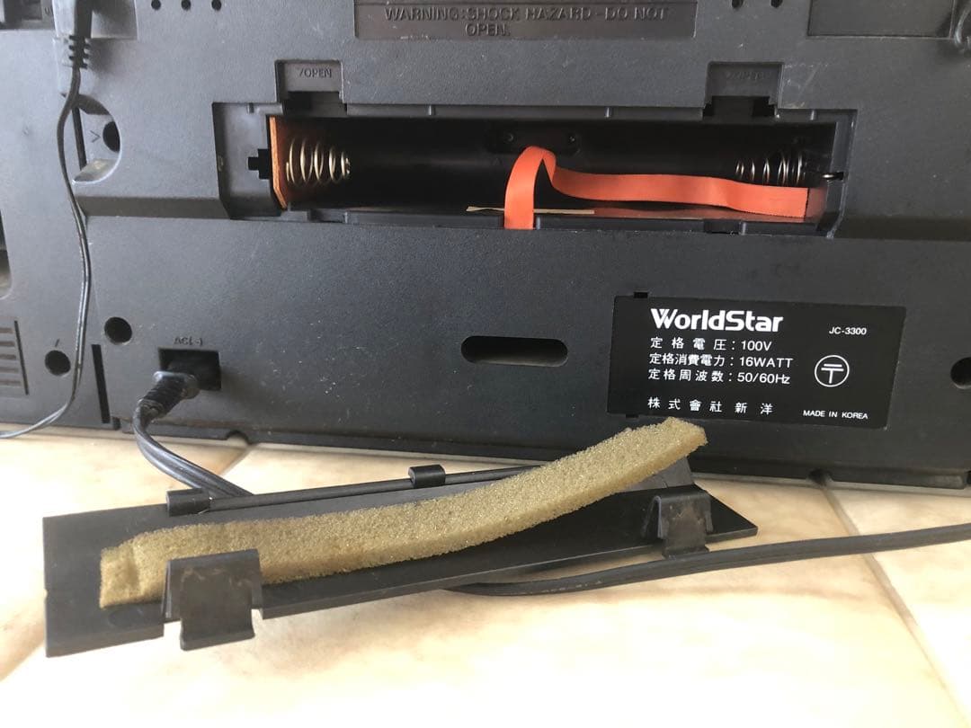 ラジオ・コンポ WorldStar JC-3300(G38)
