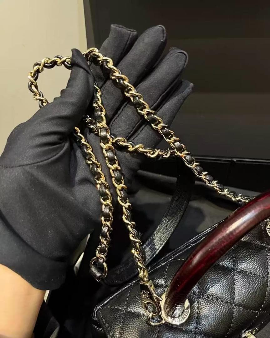 CHANEL bag ブラック ハンドバッグ