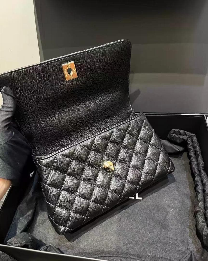 CHANEL bag ブラック ハンドバッグ