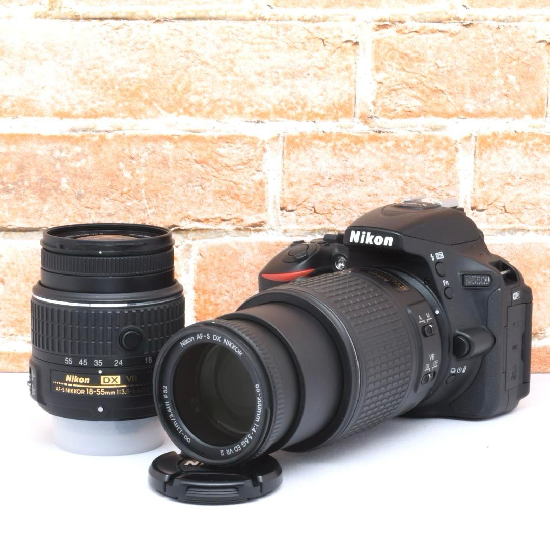 美品✨Nikon D5500✨Wi-Fi機能つき✨遠くも撮れる望遠レンズ