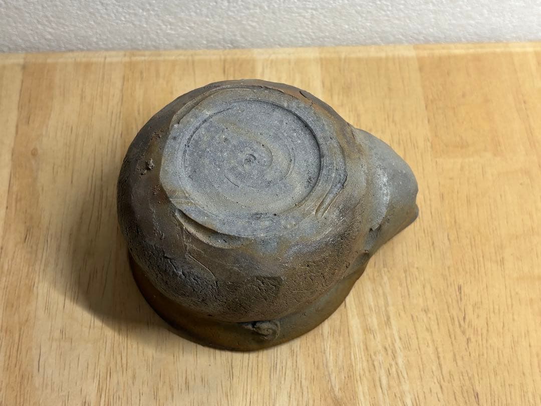 117. 備前焼 宝瓶 登り窯 カニ 手びねり 急須
