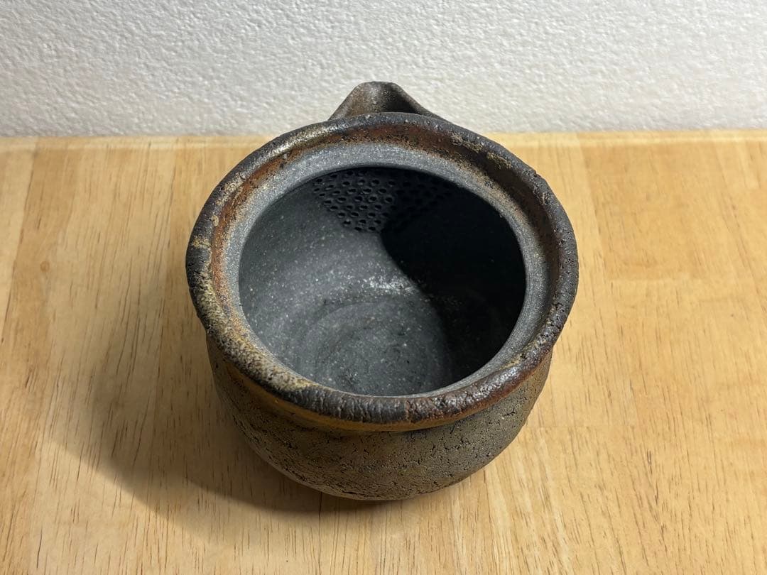 117. 備前焼 宝瓶 登り窯 カニ 手びねり 急須