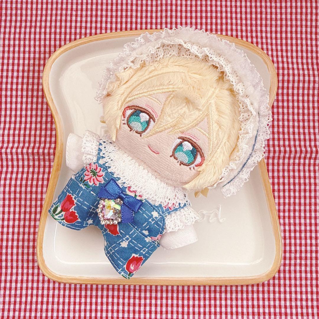 いつぬいサイズ☆ブルー×チューリップ柄♡3点set☆あんスタぬい服