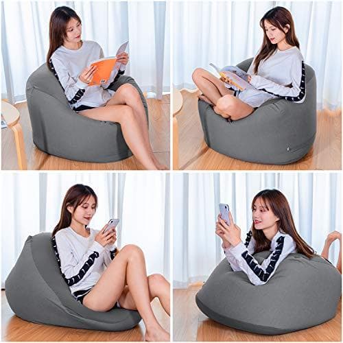 Homwarm ビーズクッション 怠惰なソファ 特大(60×60×35 M302