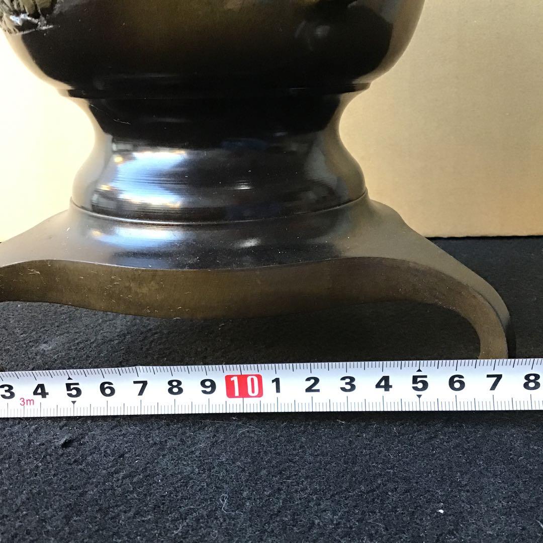 唐銅 花器 薄端　箱入り