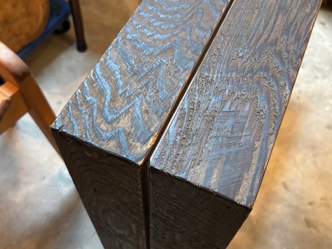 古い フラワースタンド 竹筒 木製枠 花器 花瓶