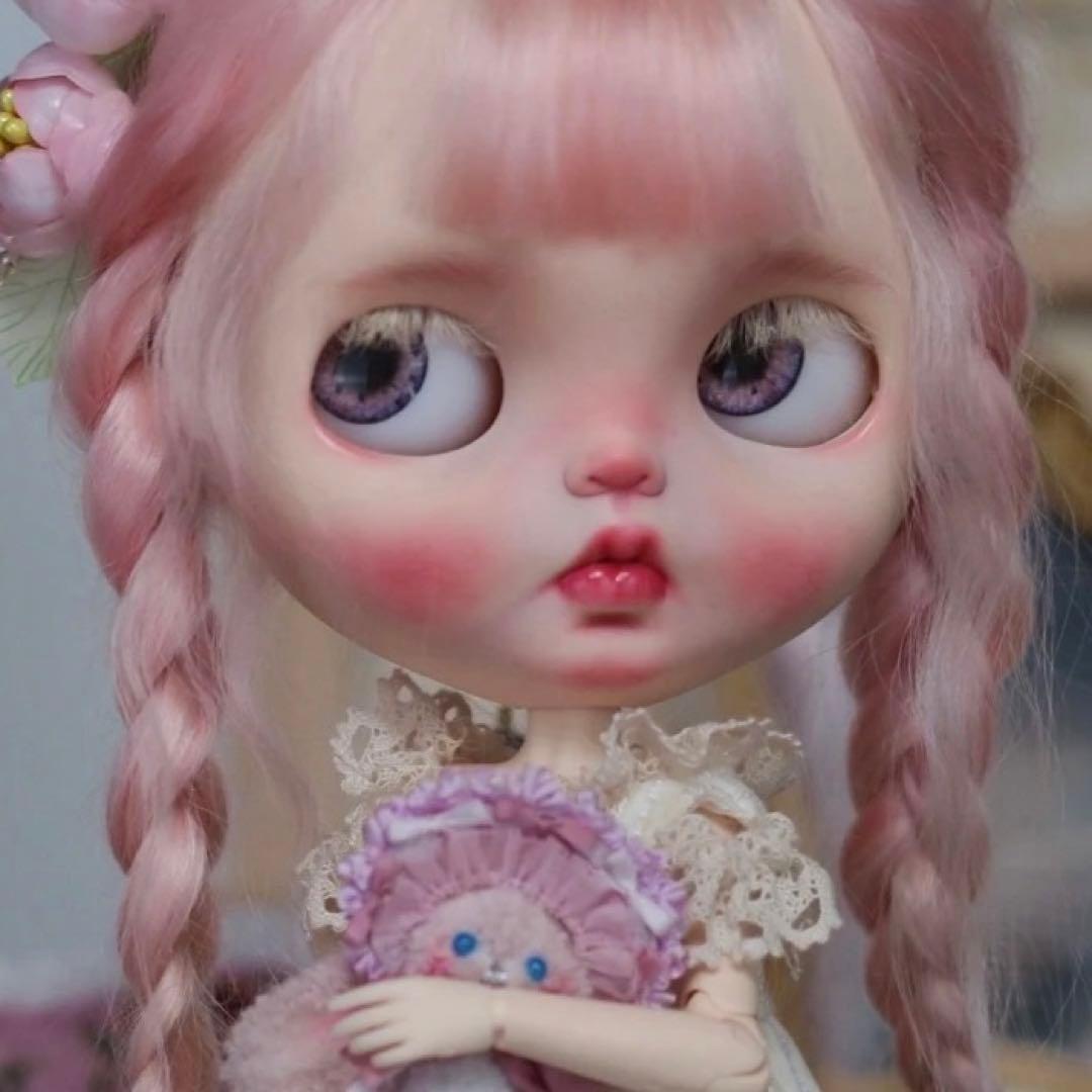 作家様カスタムブライス ピンク かわいい 少女 カスタムドール