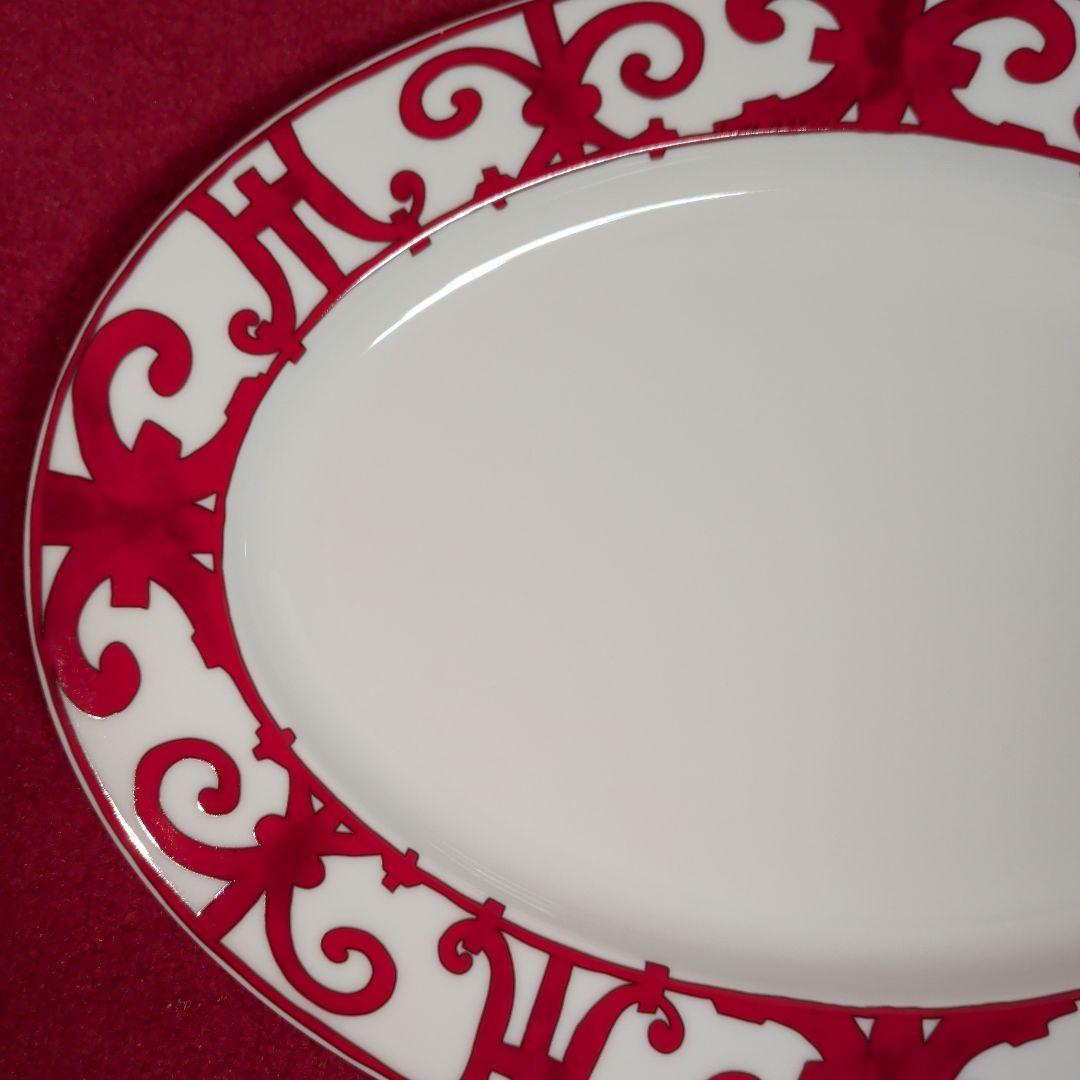 稀少　エルメス「ガダルキヴィール」オーバルプレート 中皿 PMサイズ