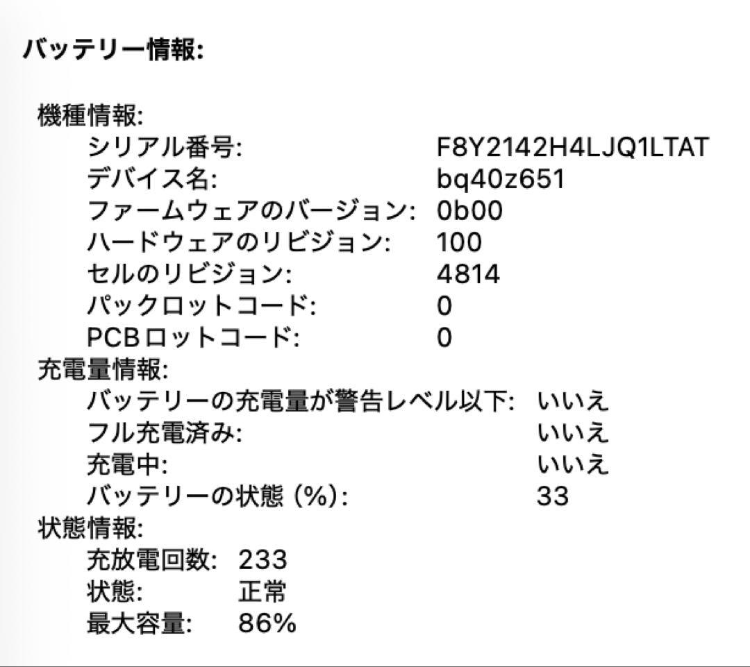 【美品】MacBook Pro (M1 Pro,14インチ) 32GB 1TB