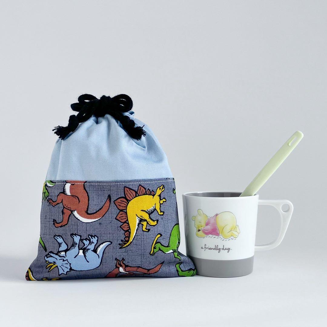 恐竜 入園入学5点セット 男の子 ダイナソー レッスンバック グレー