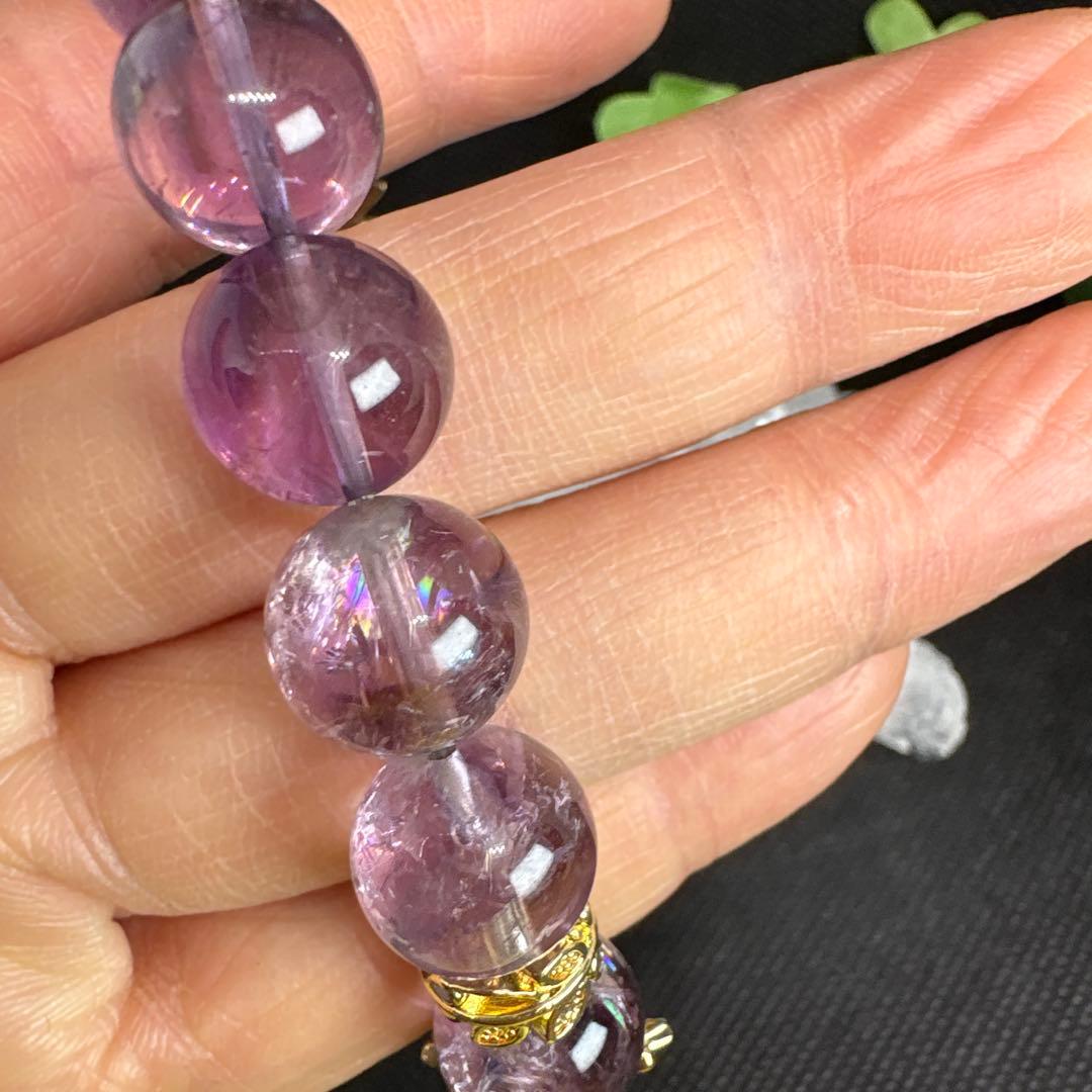 ＊蓮華様おまとめ＊シトリン　ハート　アイリスアメジスト　虹　ブレスレット