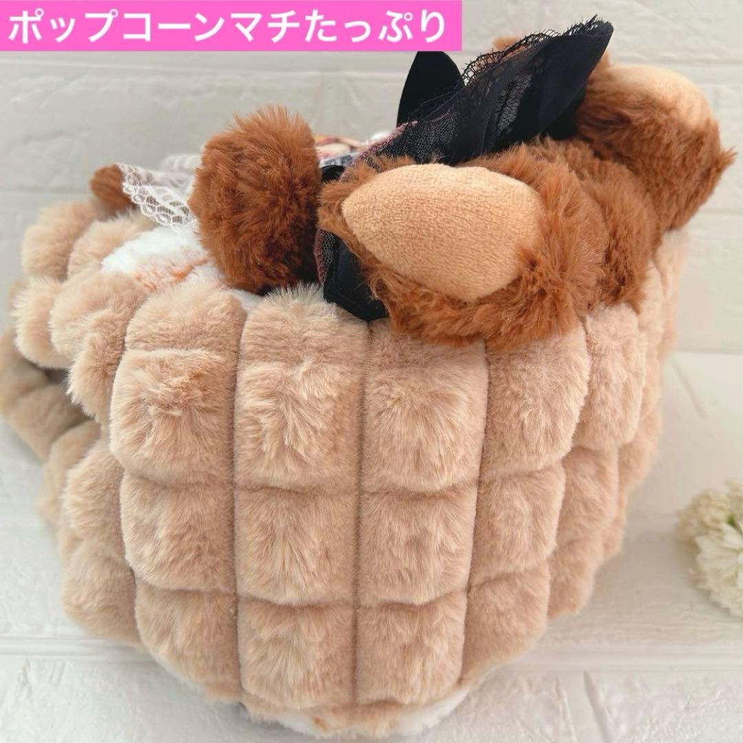 ゆ*ん様 ポップコーンファー　リトルサンダー　コヤンイサムチョン　ラウンドトート