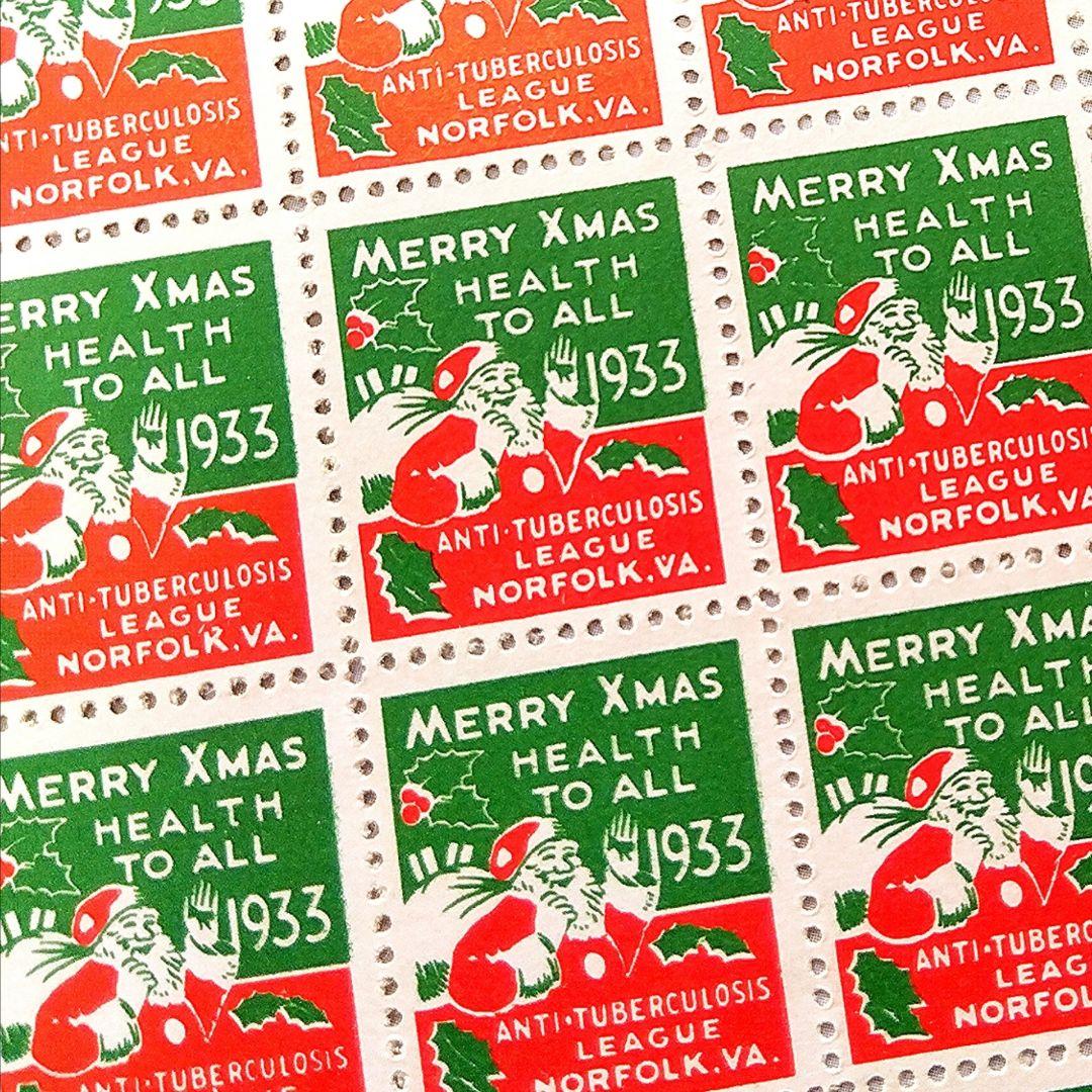 1933年 クリスマスシール　希少　ジャンクジャーナル　蚤の市　ビンテージ紙モノ