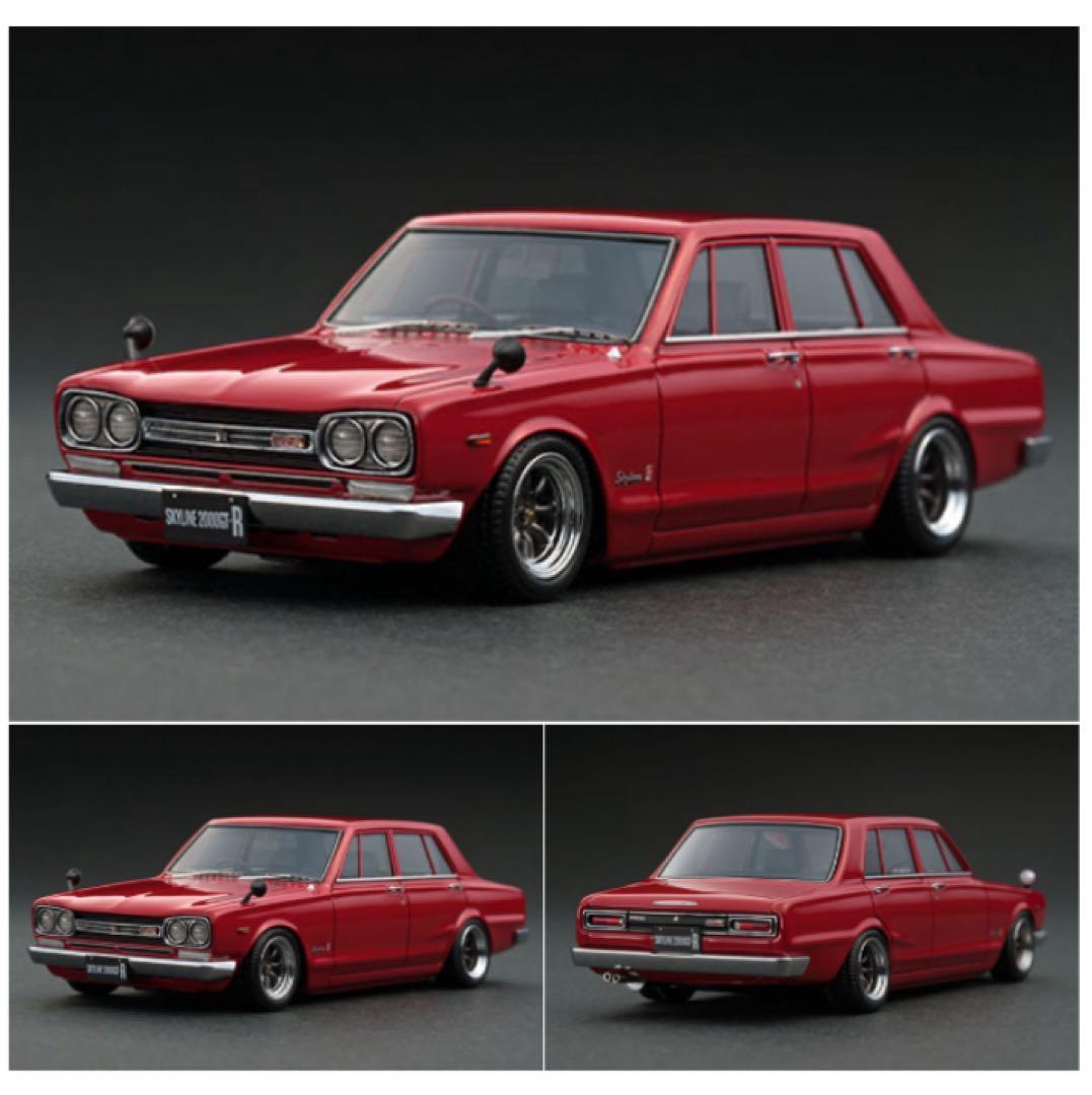 イグニッションモデル　1/43 スカイライン　GT-R PGC10 レッド