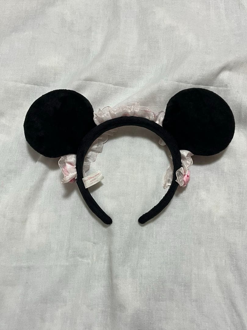 ディズニー カチューシャ ミニーちゃん 薔薇 レース