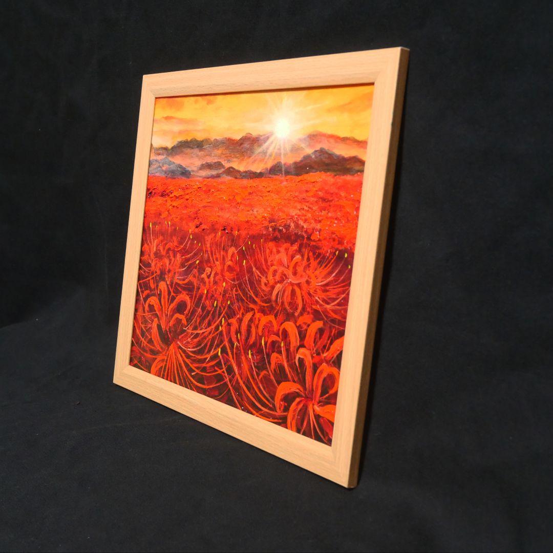 油絵 油彩 油彩画 絵 絵画【暁の光華】