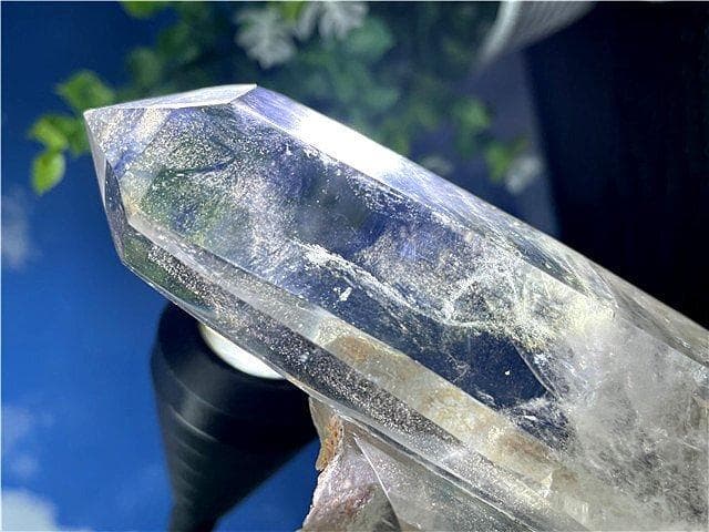 ◆超強いパワーヒマラヤ産(藍針入り)天然水晶クラスターB89B6/250B56C